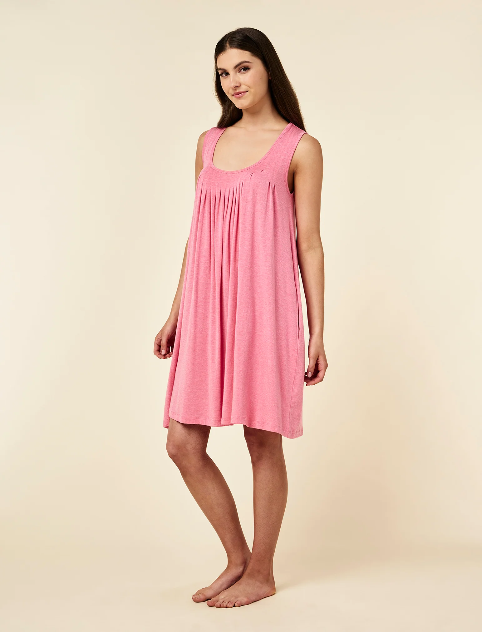 Kate Modal Soft Pleat Front Nightie - Image 6