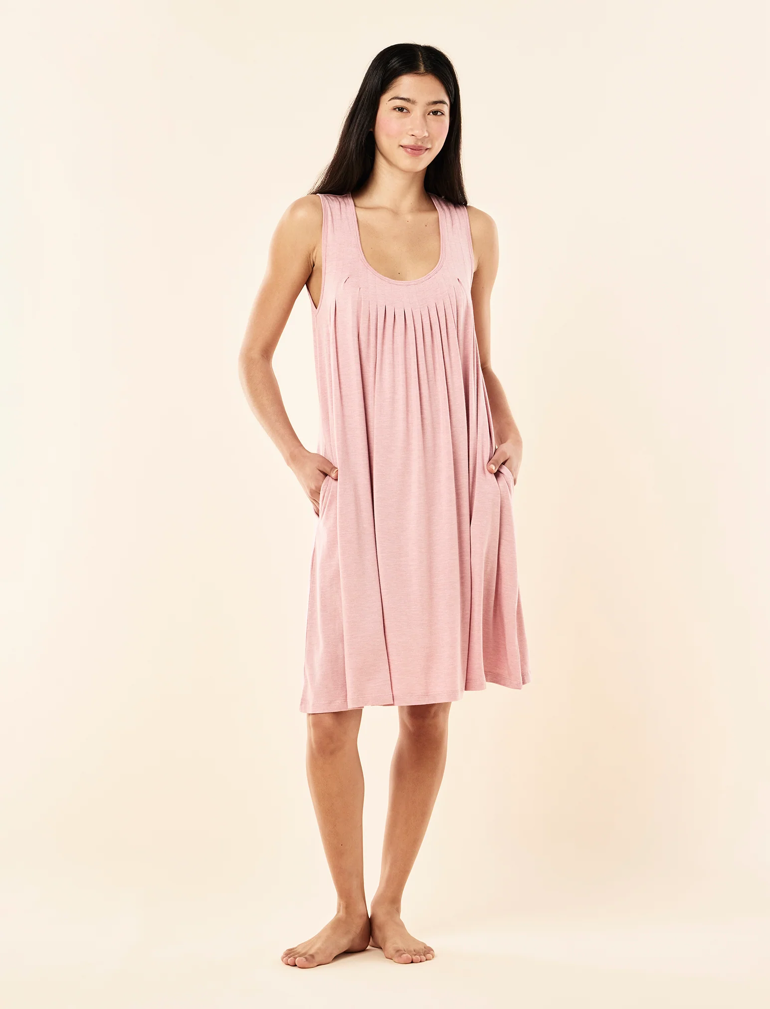 Kate Modal Soft Pleat Front Nightie - Image 6