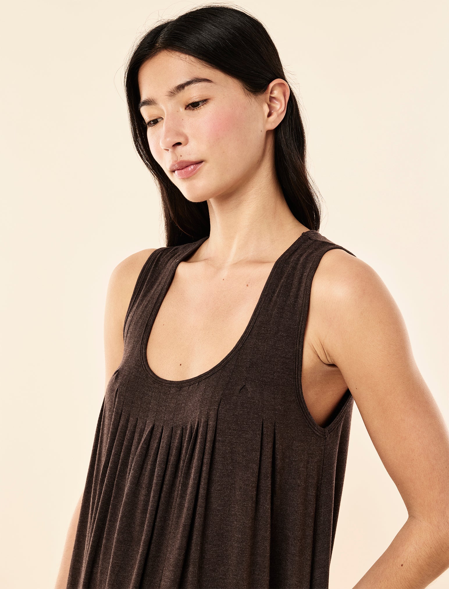 Kate Modal Soft Pleat Front Nightie - Image 5