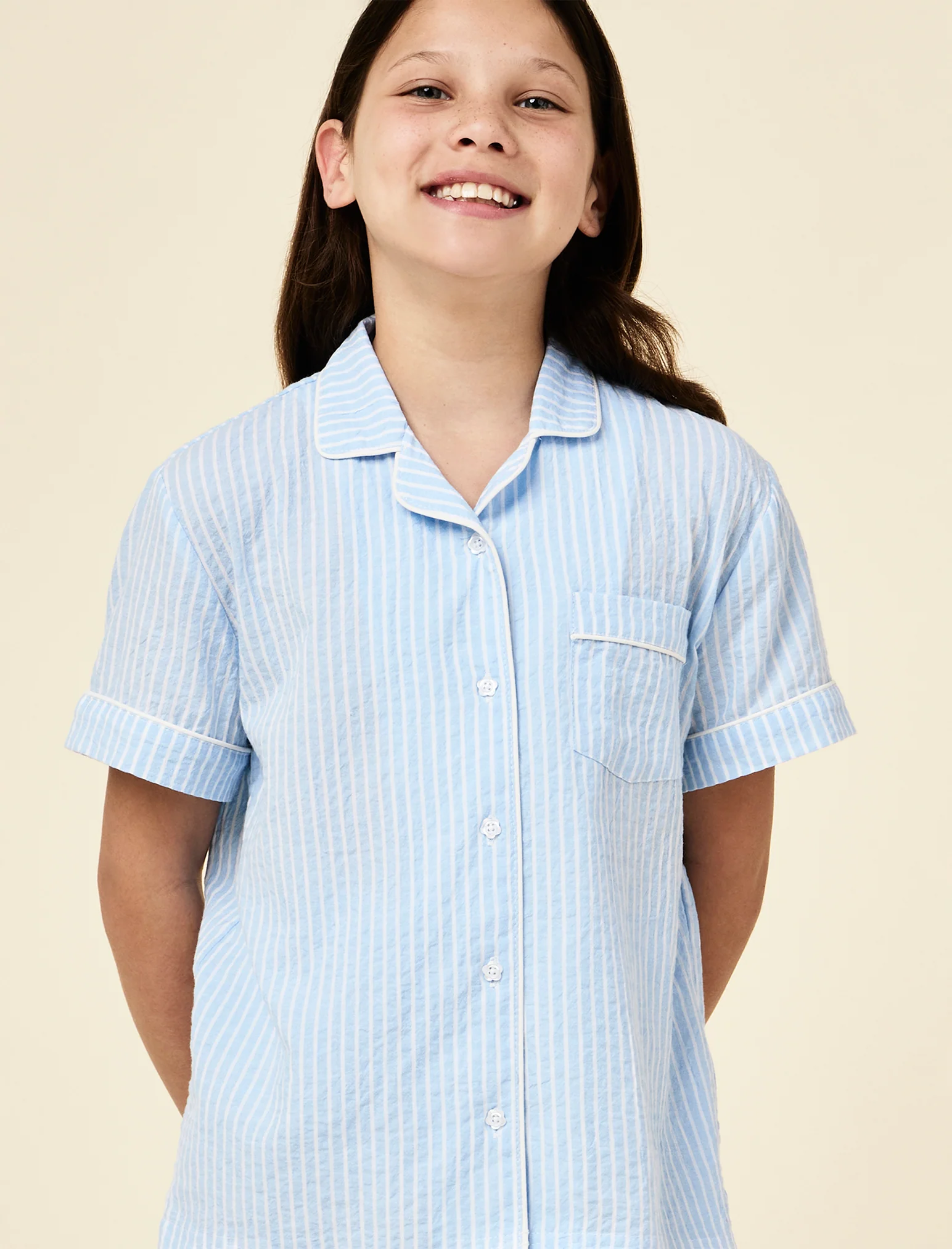 Kids Sabrina Stripe Boxer PJ Set - Image 2