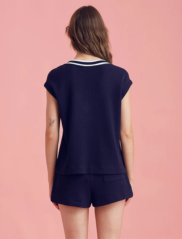 Luxe Waffle Tennis Logo Tank - Image 5