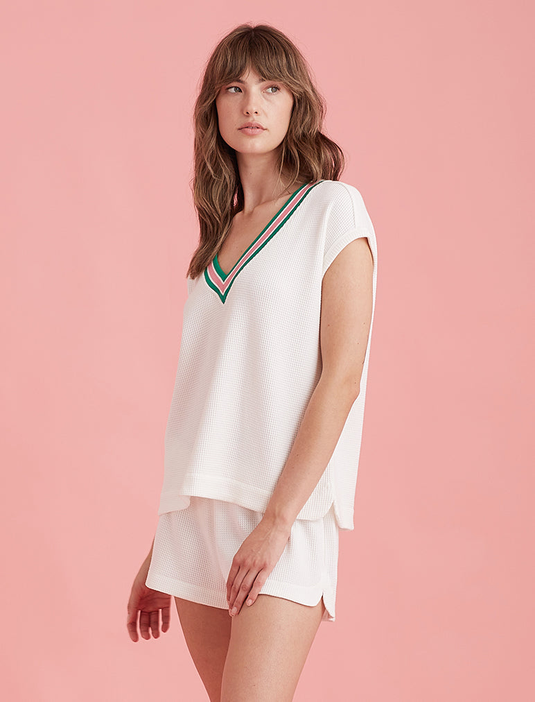 Luxe Waffle Tennis Tank - Image 3