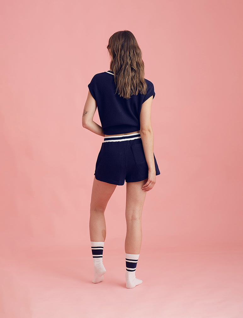 Luxe Waffle Tennis Shorts - Image 4
