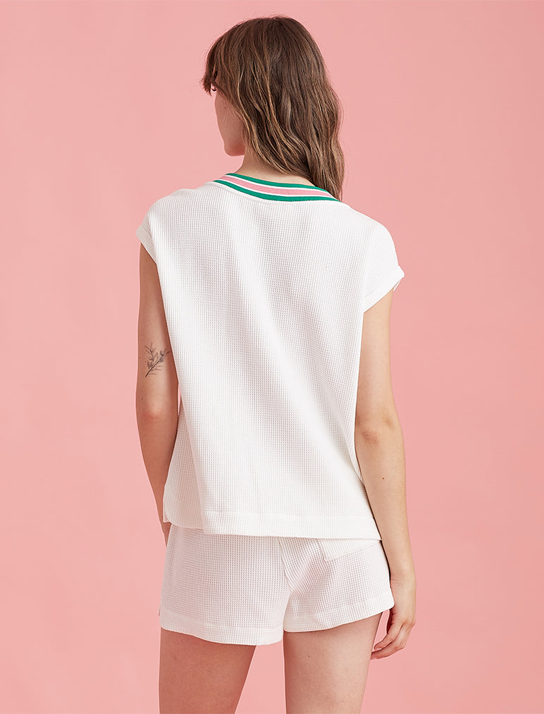 Luxe Waffle Tennis Shorts - Image 4