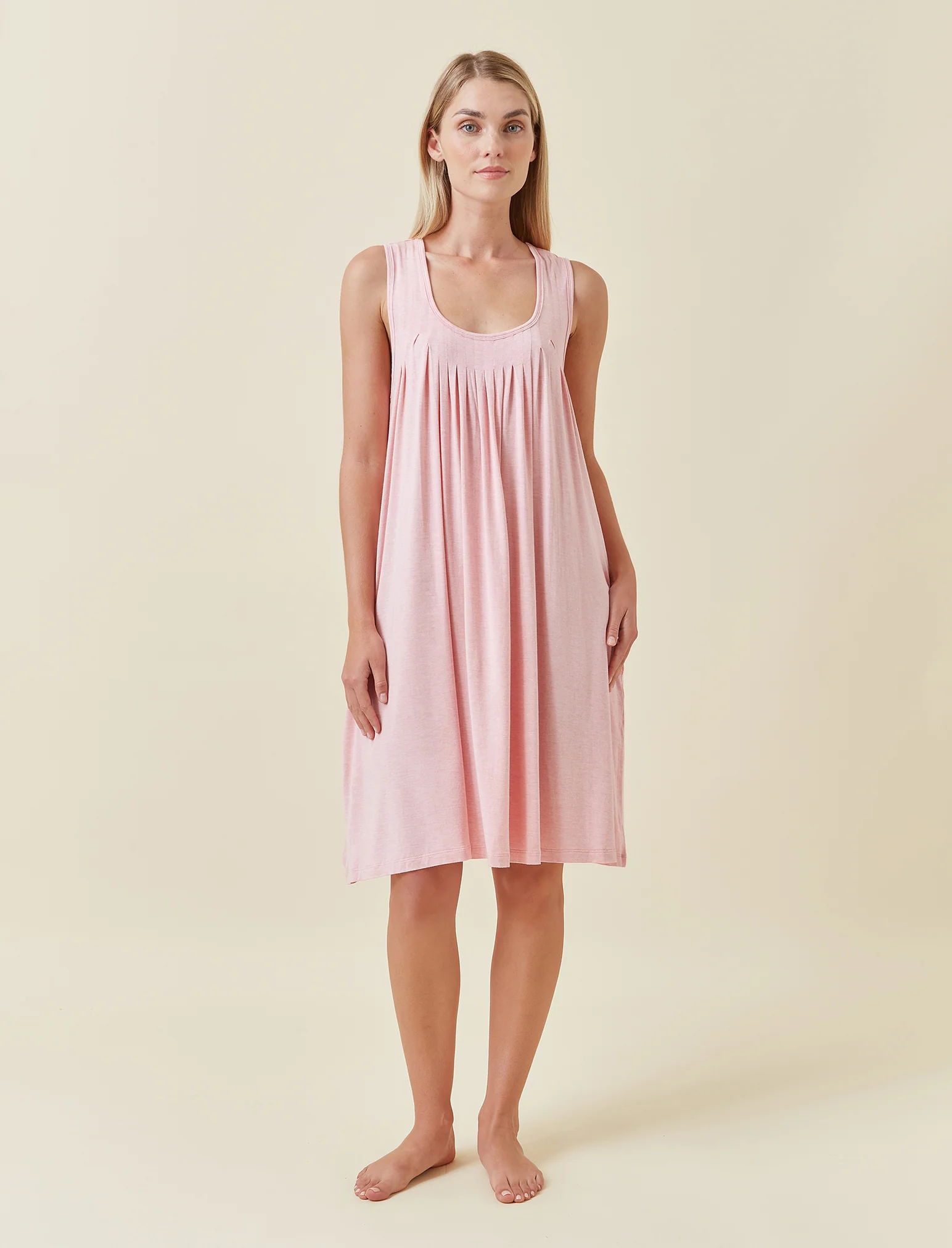 Kate Modal Soft Pleat Front Nightie - Image 2