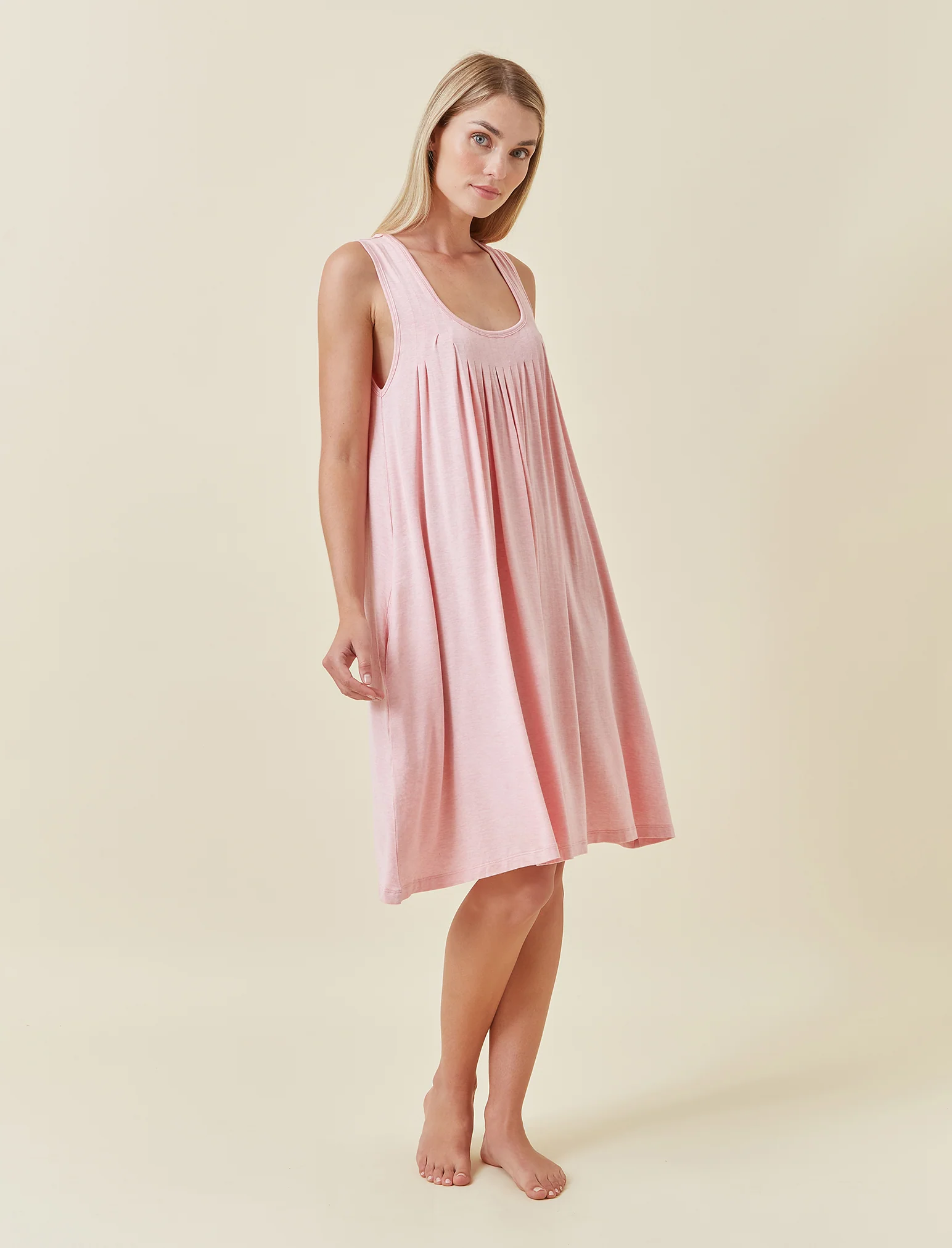 Kate Modal Soft Pleat Front Nightie - Image 4