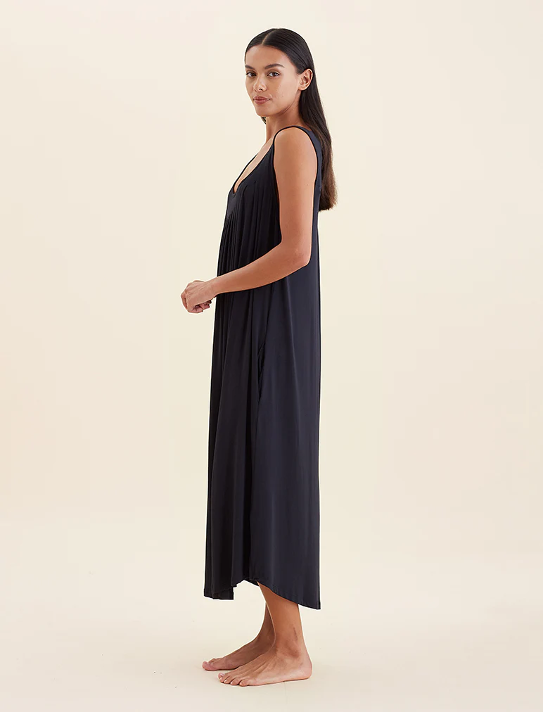 Kate Modal Soft Pleat Front Maxi Nightie - Image 6