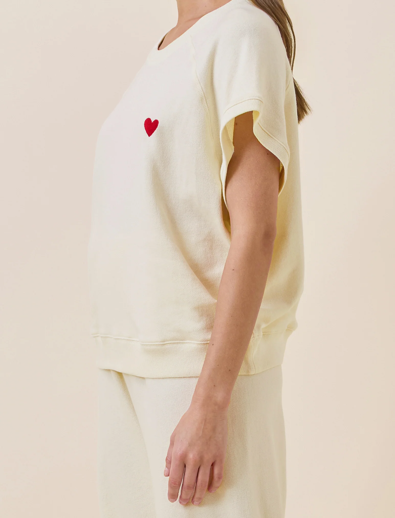 Amour Sweats Short Sleeve Top - Image 2