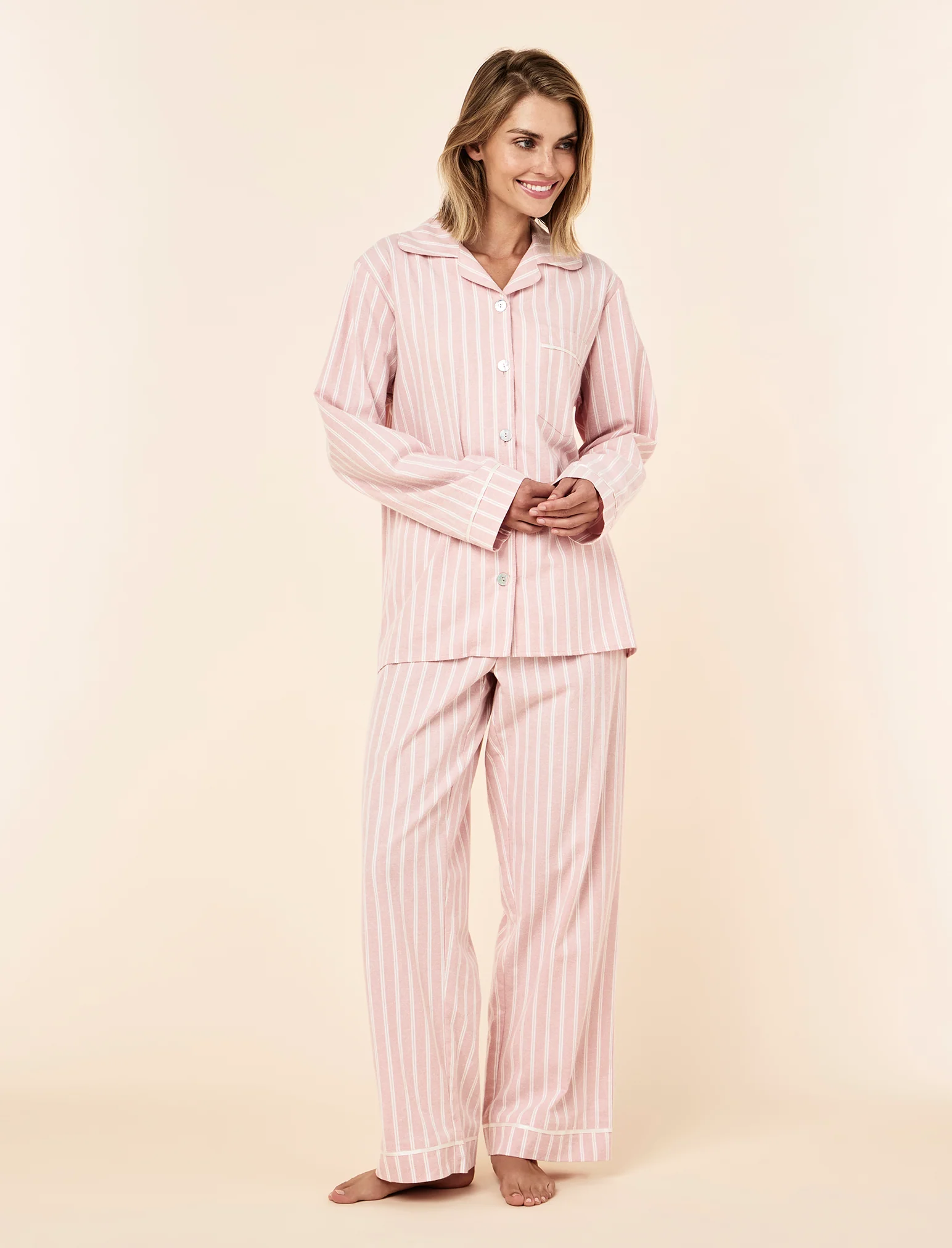 Organic Brushed Cosy Full Length PJ Set - Image 3