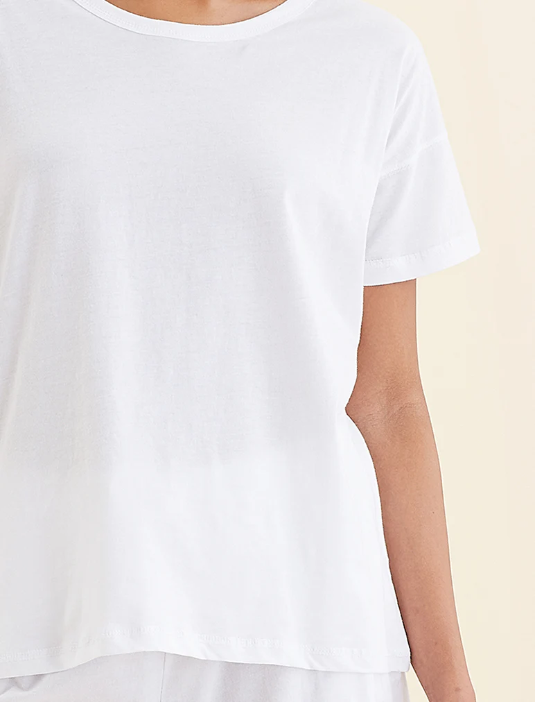 Jada Organic Cotton Knit Classic Tee - Image 5