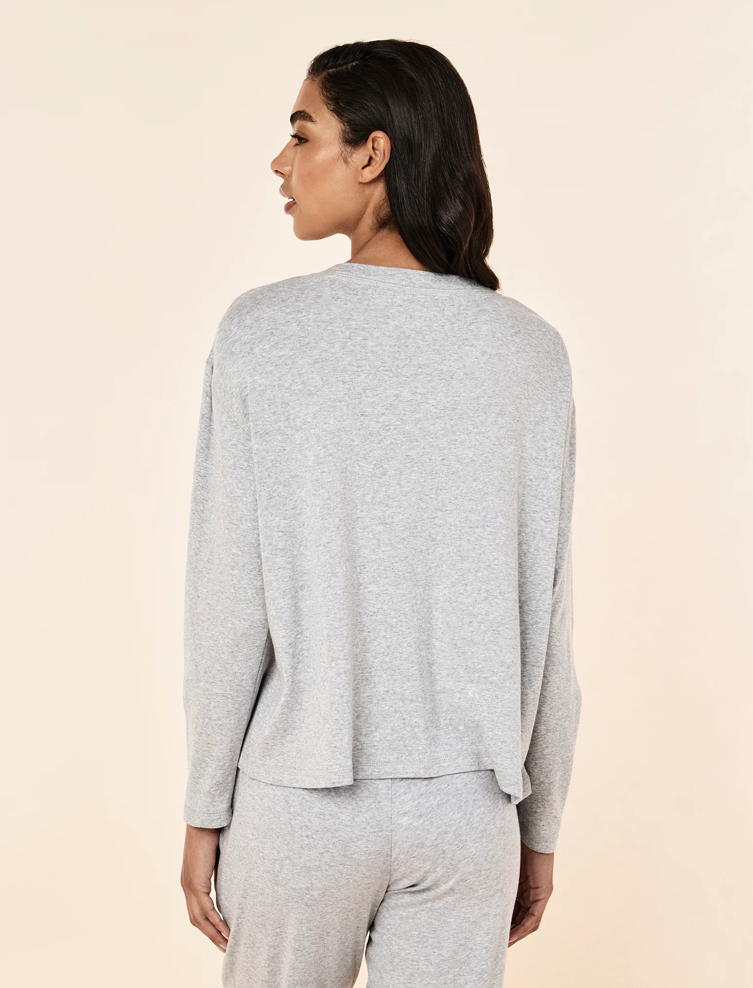 Pia Luxe V-Neck Long Sleeve Top - Image 3