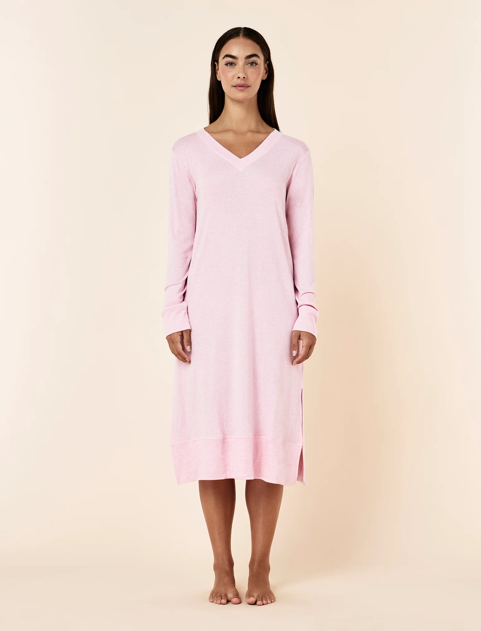Pia Super Luxe Long Sleeve Nightie - Image 3