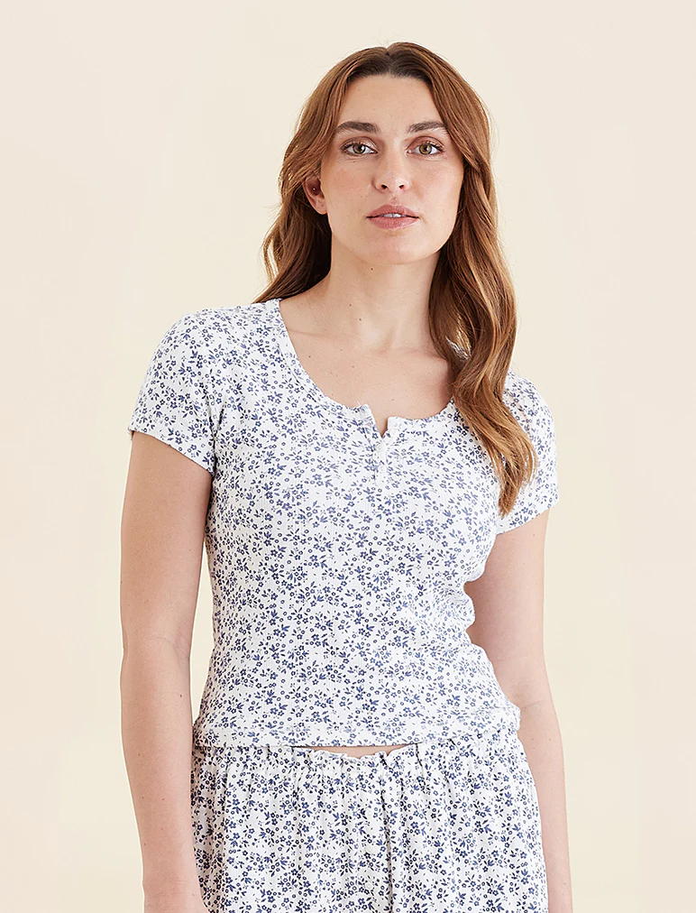 Pippa Pointelle Short Sleeve Tee - Image 2