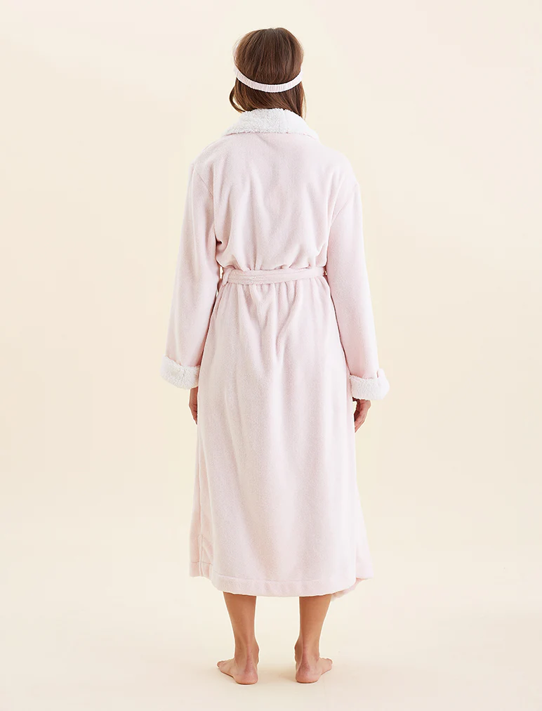 Plush Sherpa Robe & Sleep Mask - Image 6