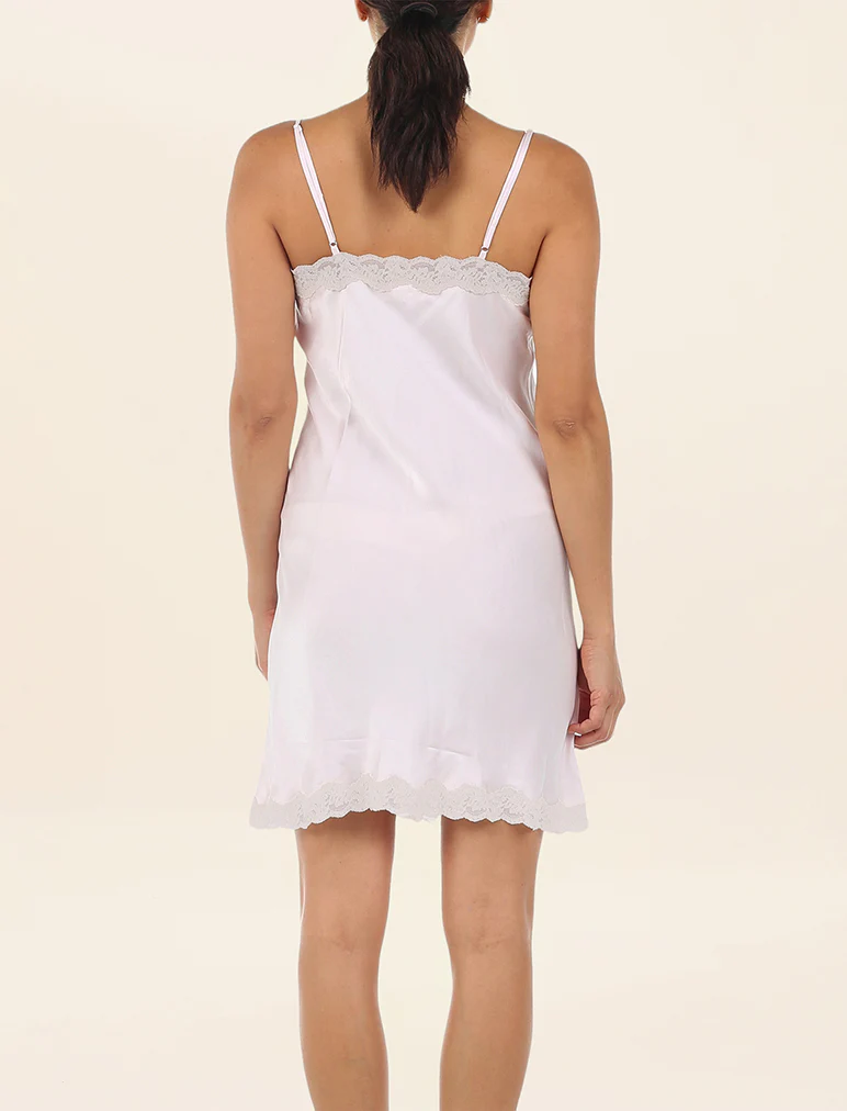 Camille Silk Lace Slip Nightie - Image 4