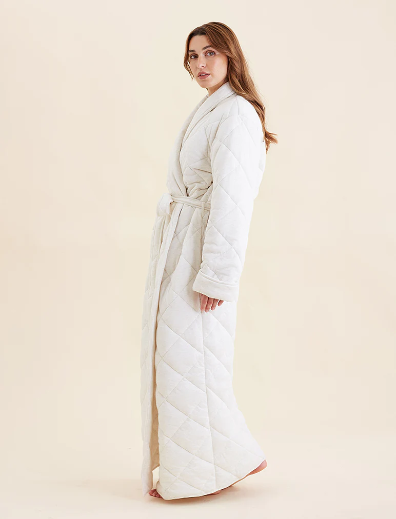 Quilted Cotton Maxi Robe - Image 4