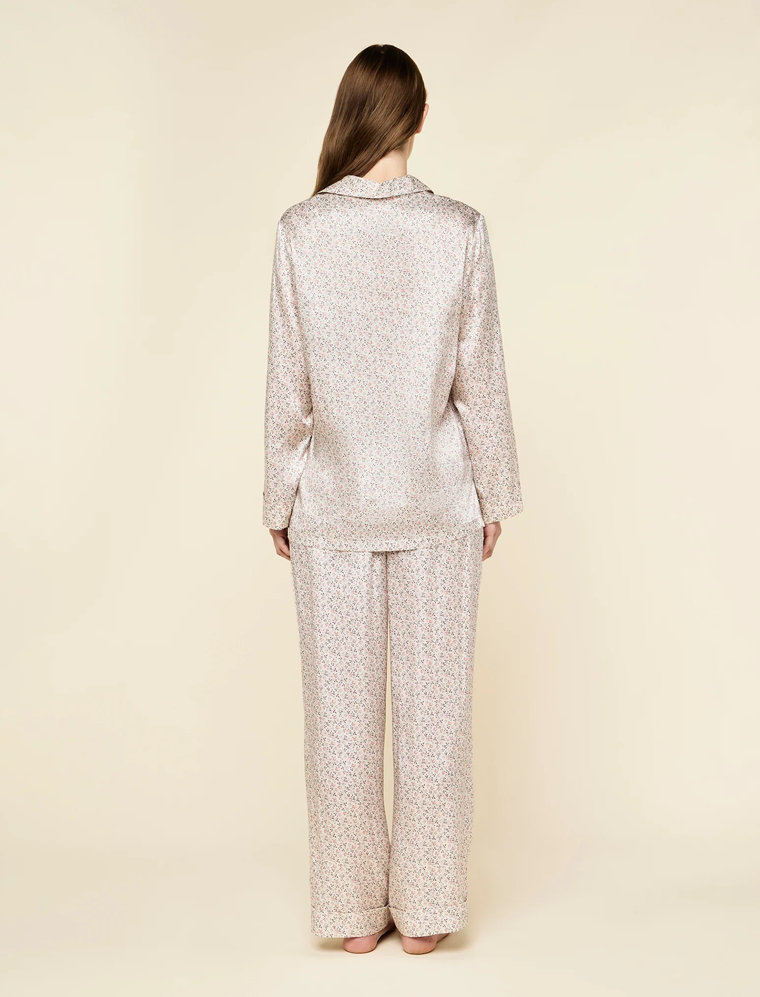 Rosy Rosie Silk Full Length PJ Set - Image 4