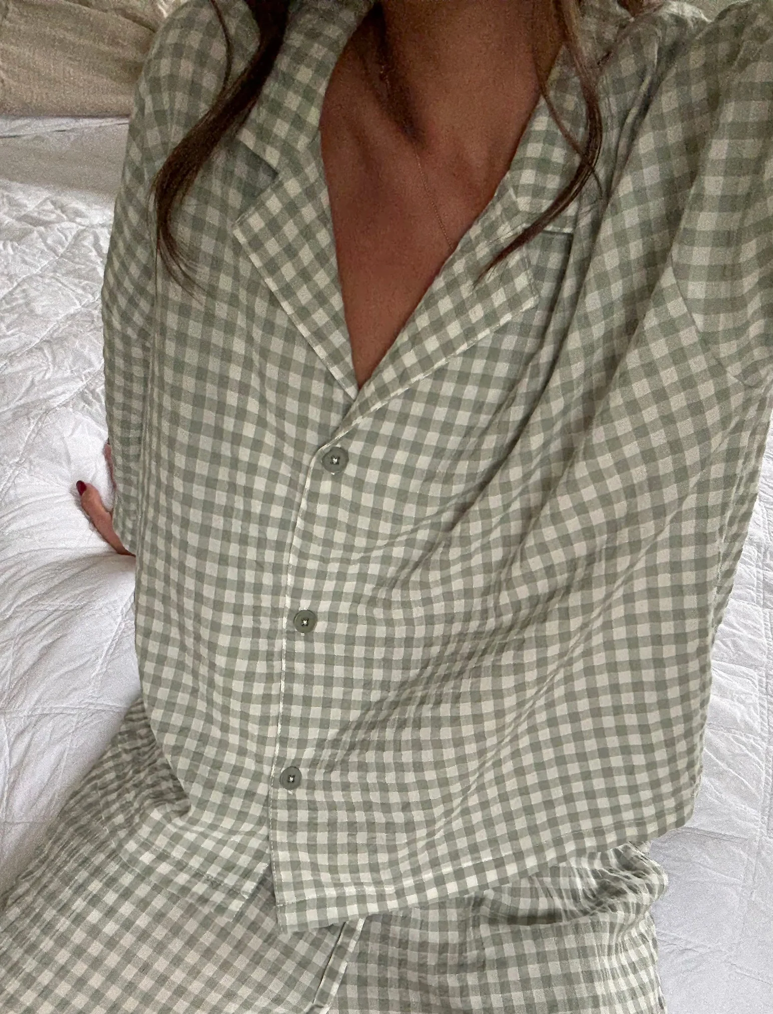Seersucker Gingham Boxer PJ Set - Image 5