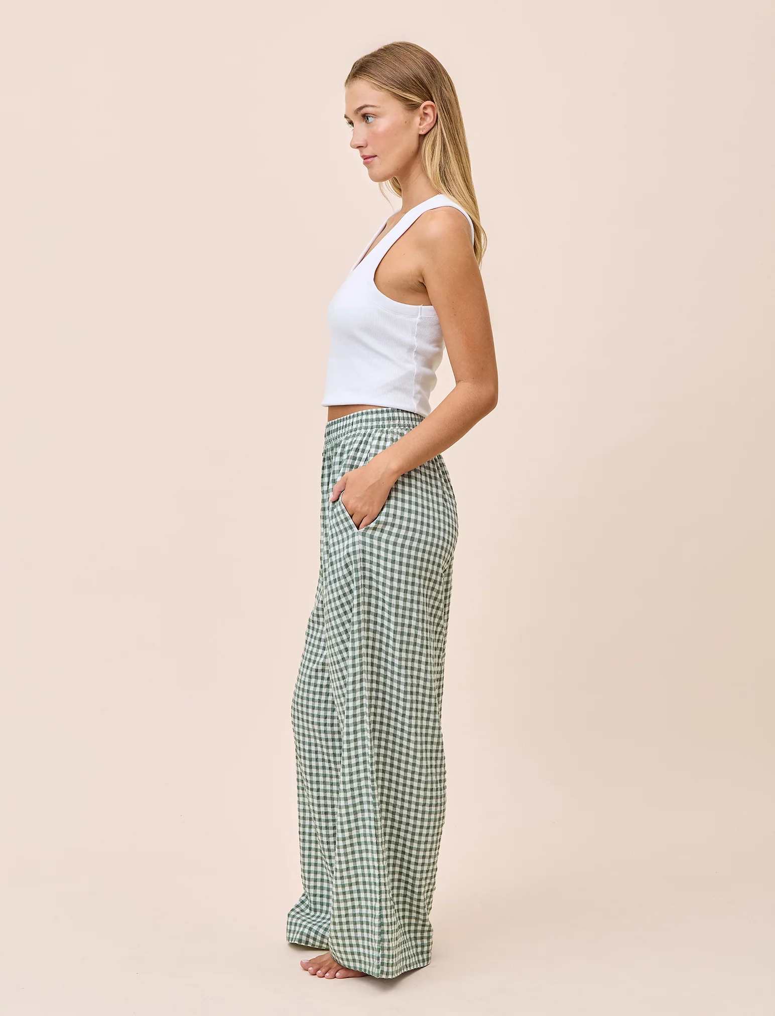 Seersucker Gingham Pant - Image 3