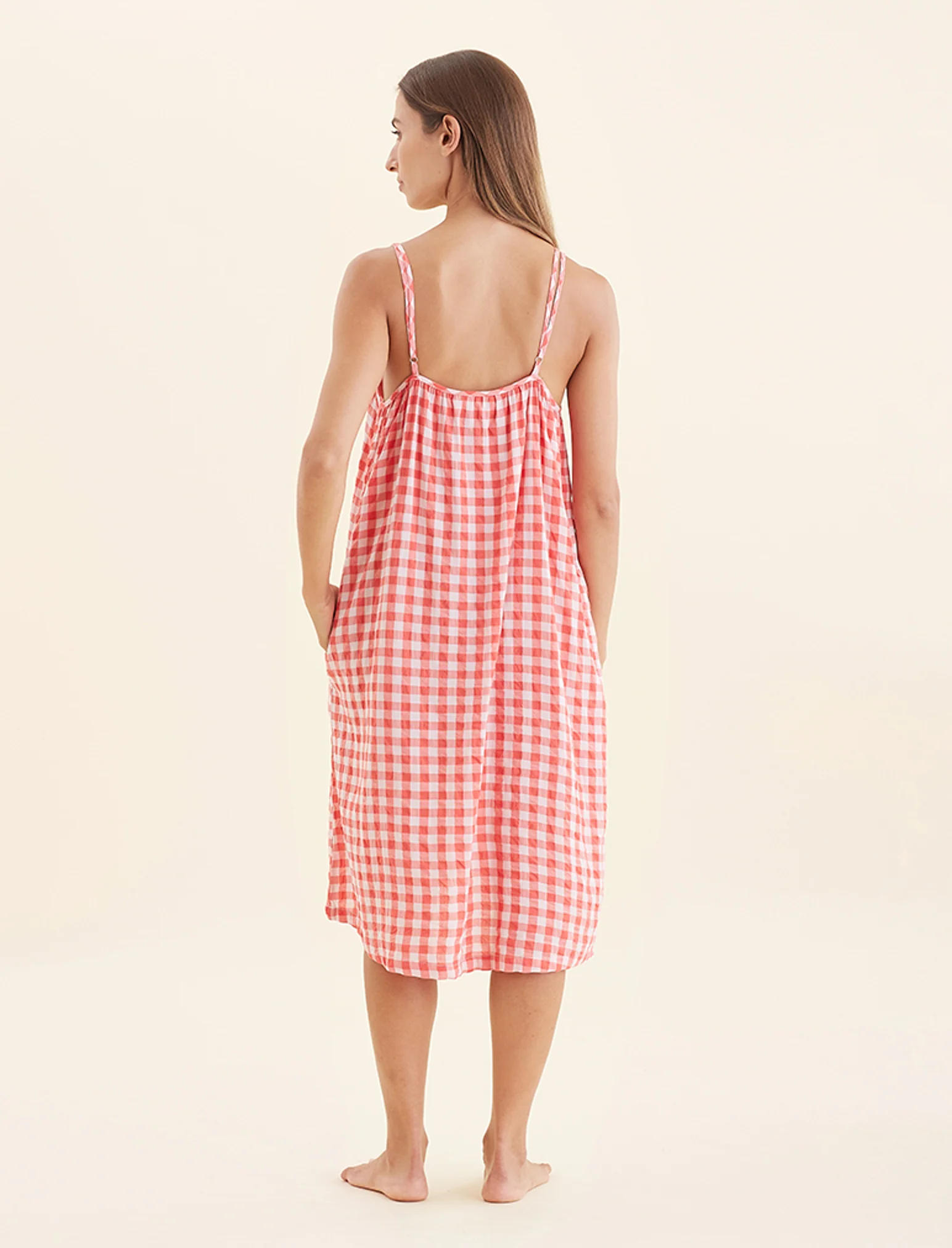 Seersucker Strappy Nightie - Image 4