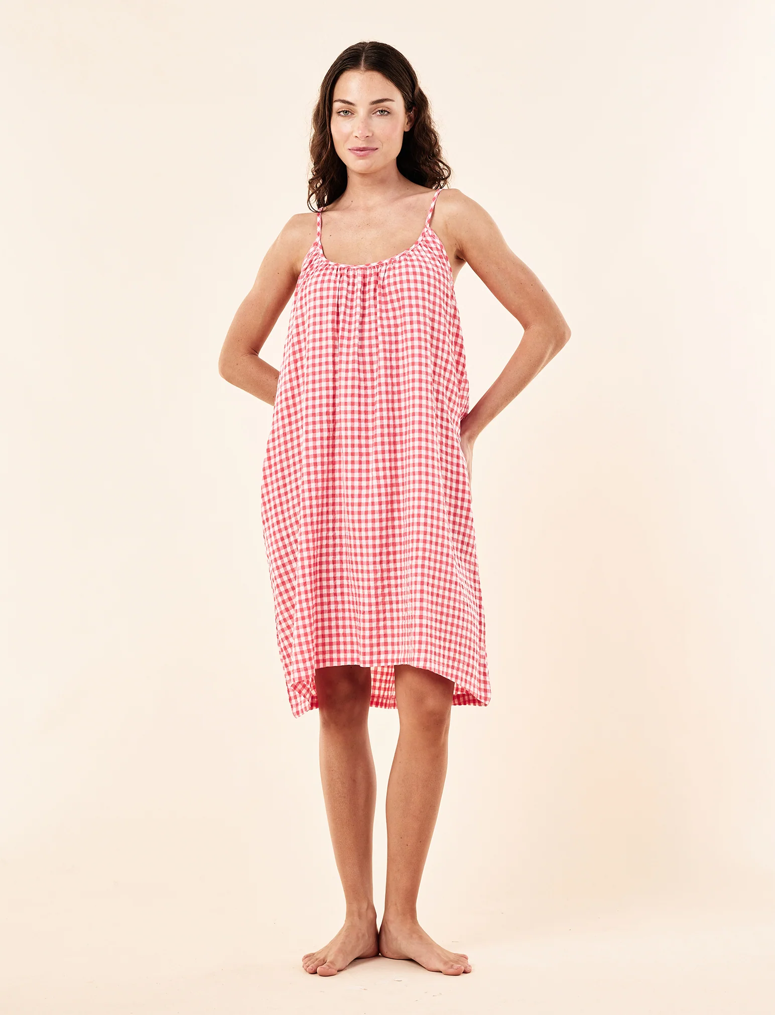 Seersucker Strappy Nightie - Image 6