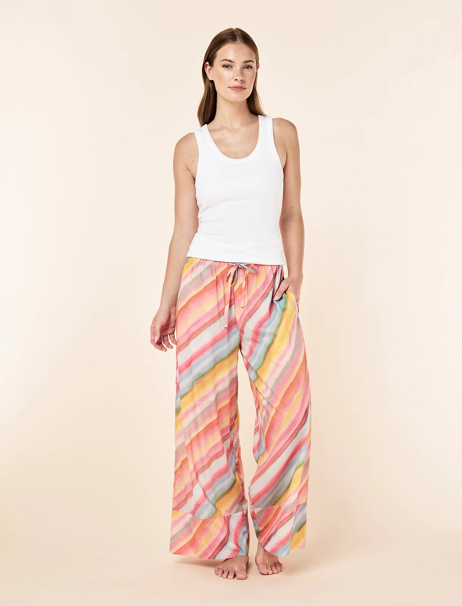 Sophie Stripe Full Length Pant - Image 2