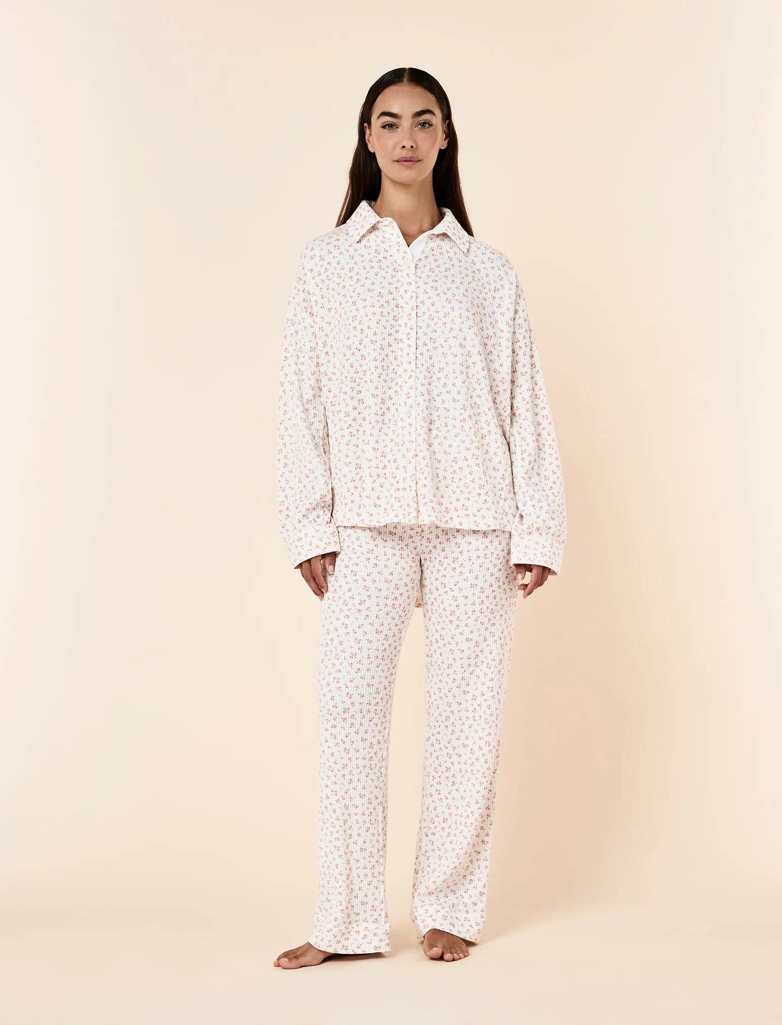 Super Soft Waffle Full Length PJ Set - Image 4