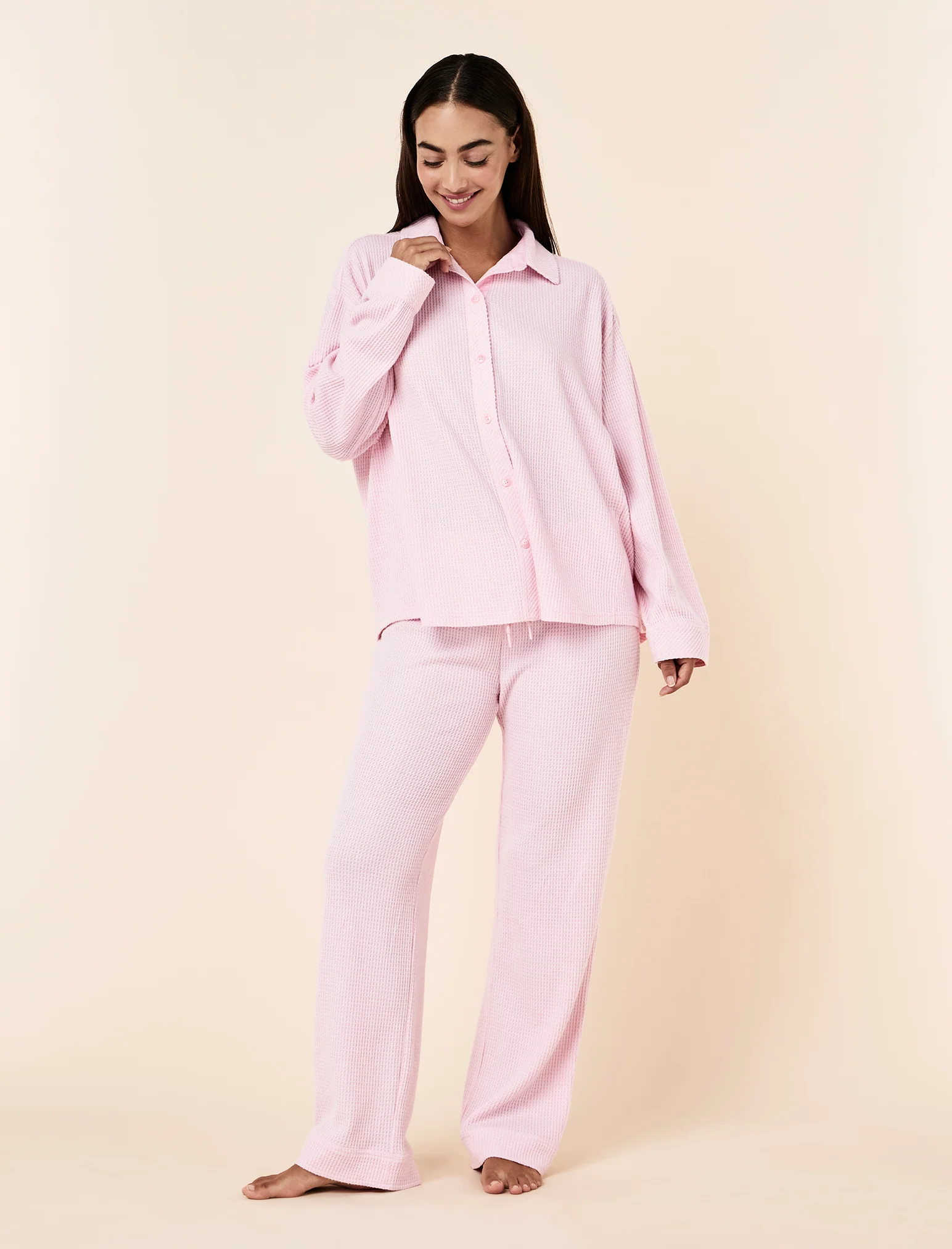 Super Soft Waffle Full Length PJ Set - Image 6