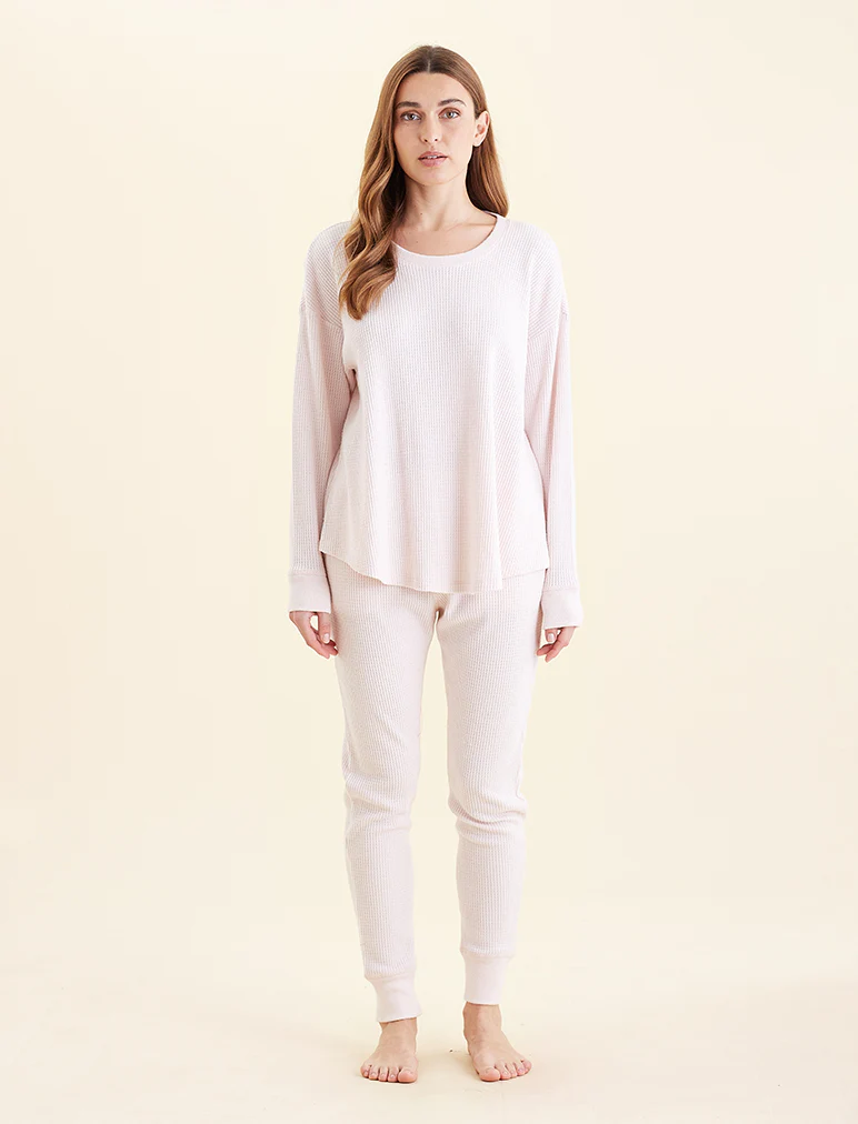 Super Soft Waffle Long Sleeve Relaxed Top - Image 5