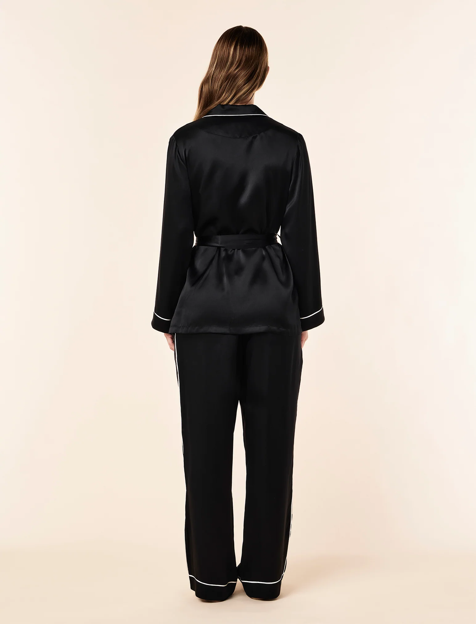Sylvie Silk Wrap PJ Set - Image 6