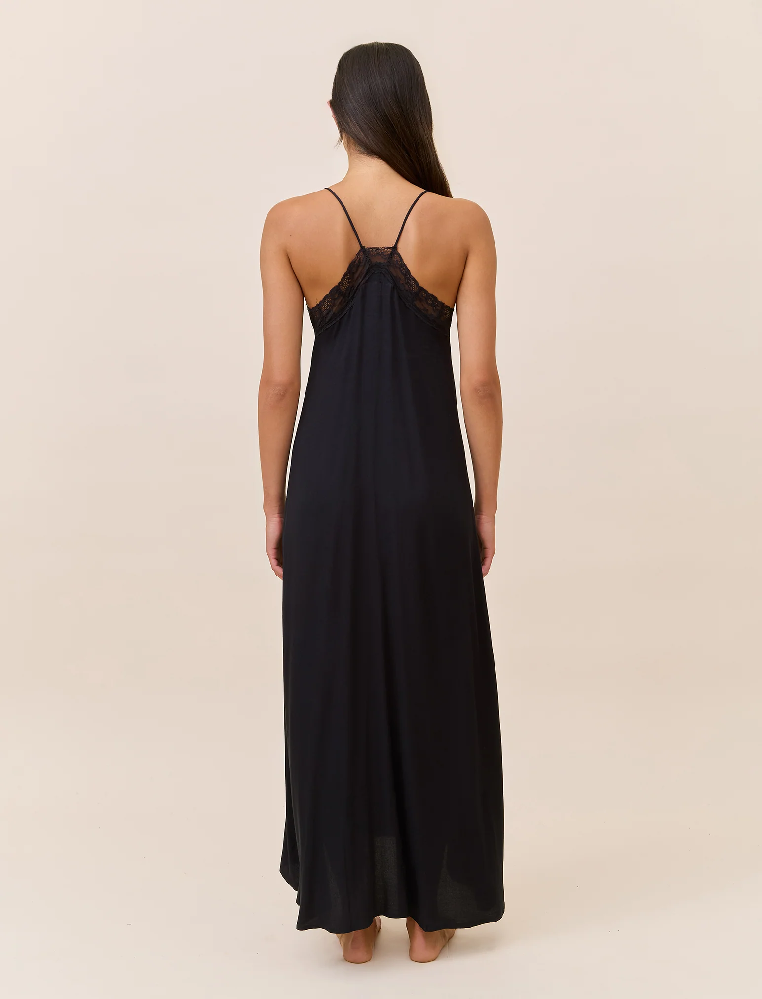 Talia Lace Front Maxi Nightie - Image 4