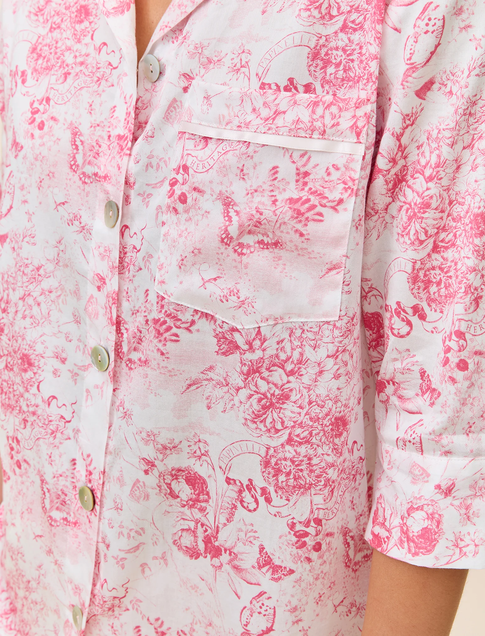 Toile De Jouy Crop PJ Set - Image 6
