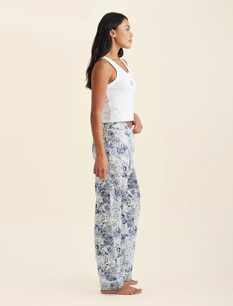 Toile De Jouy Straight Leg Full Length Pant - Image 4