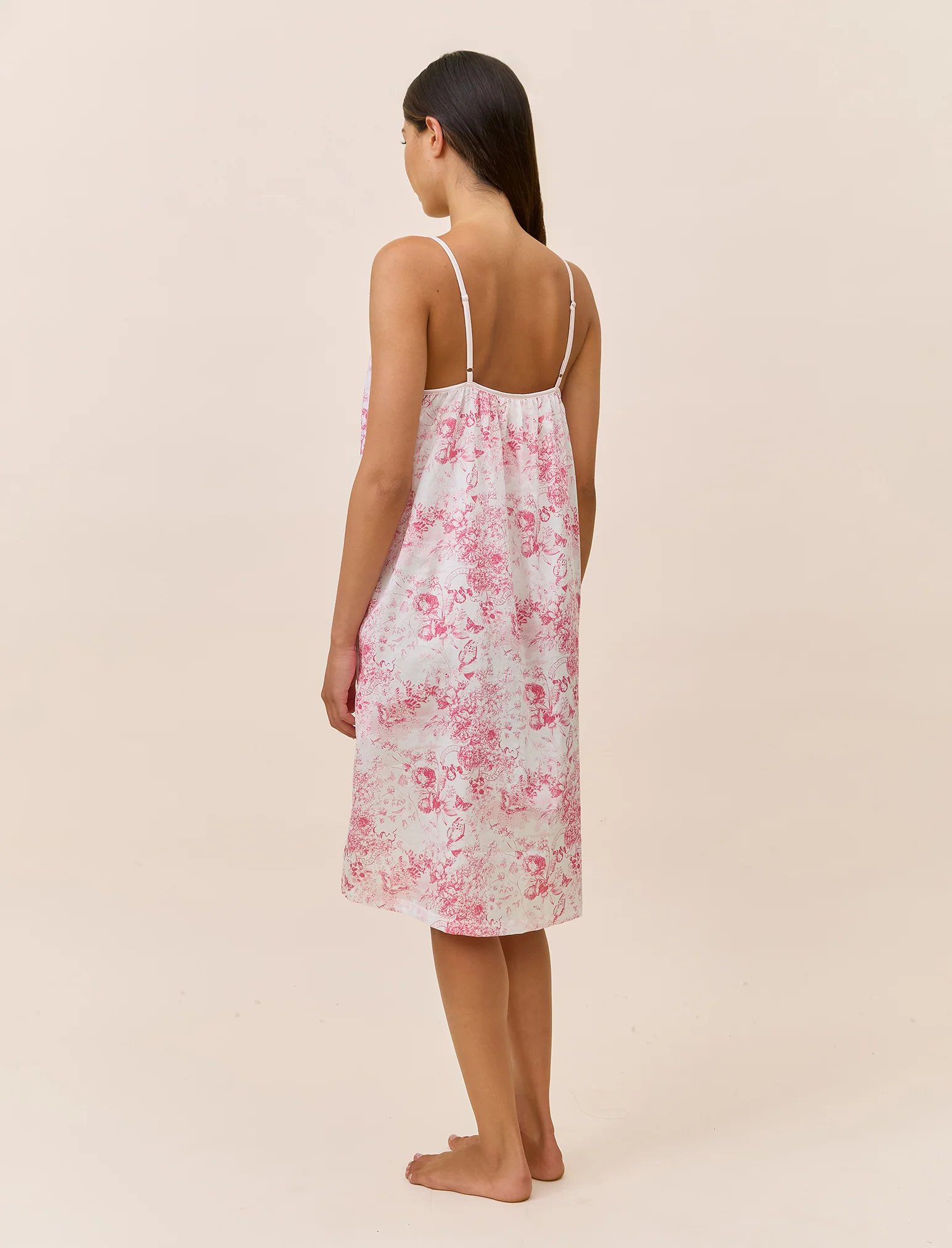 Toile De Jouy Strappy Nightie - Image 5