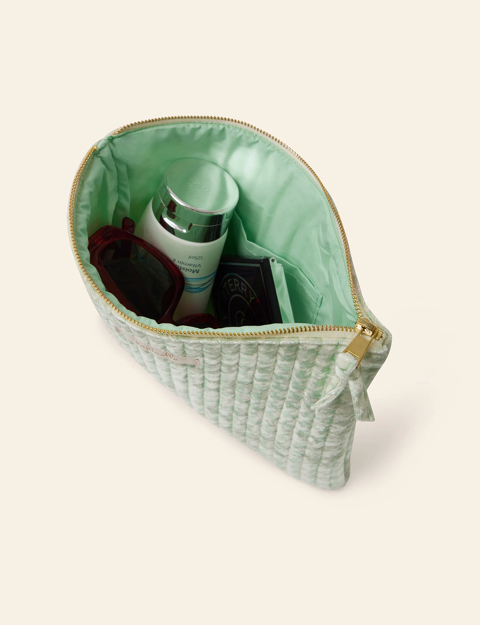 Velvet Quilted Cos Bag - Image 6