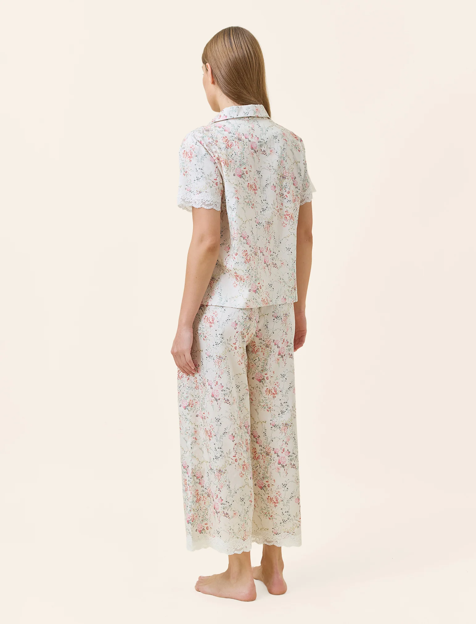 Yolly Lace Crop PJ Set - Image 4